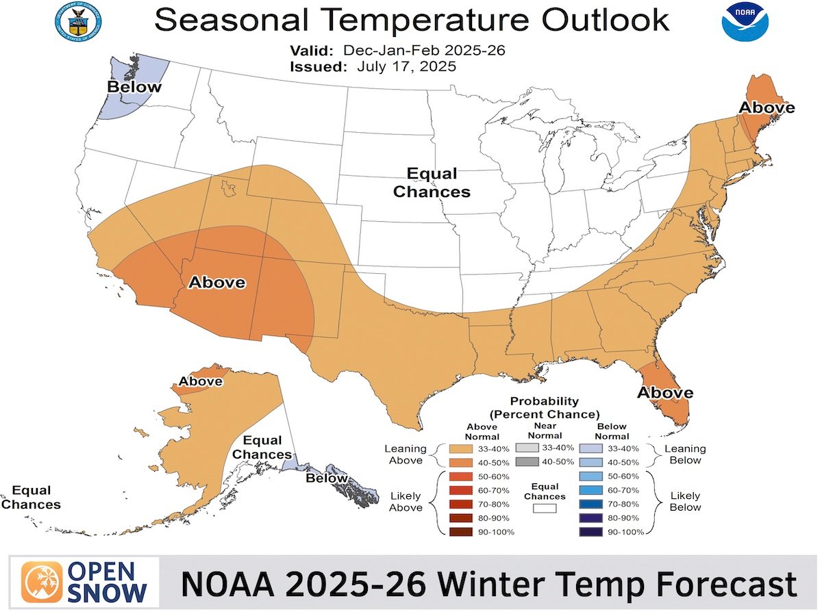 noaa winter temperature forecast 2025 2026