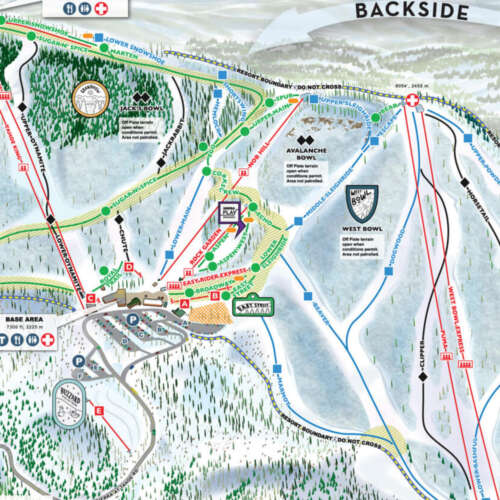 Thumbnail Image Sierra-at-Tahoe - Winter Map